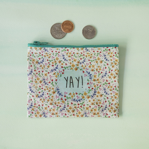 Zip Pouch Coin Yay! and other Wholesale tiny zip pouch for your store trending on Faire.